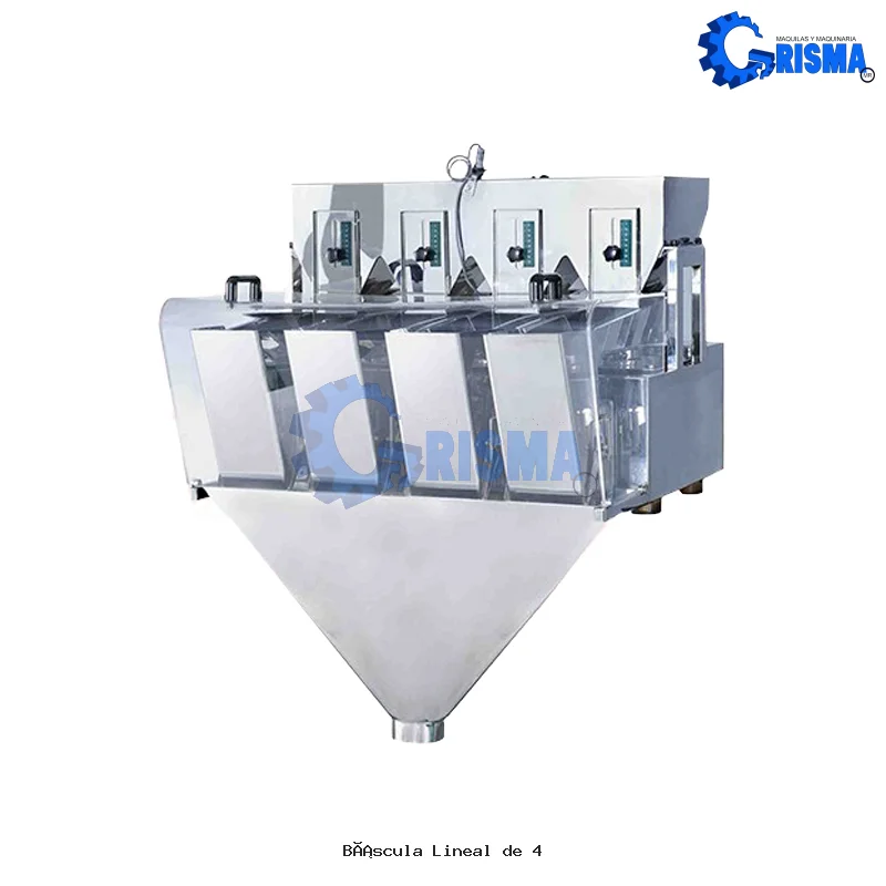 Báscula Lineal de 4 Cabezales