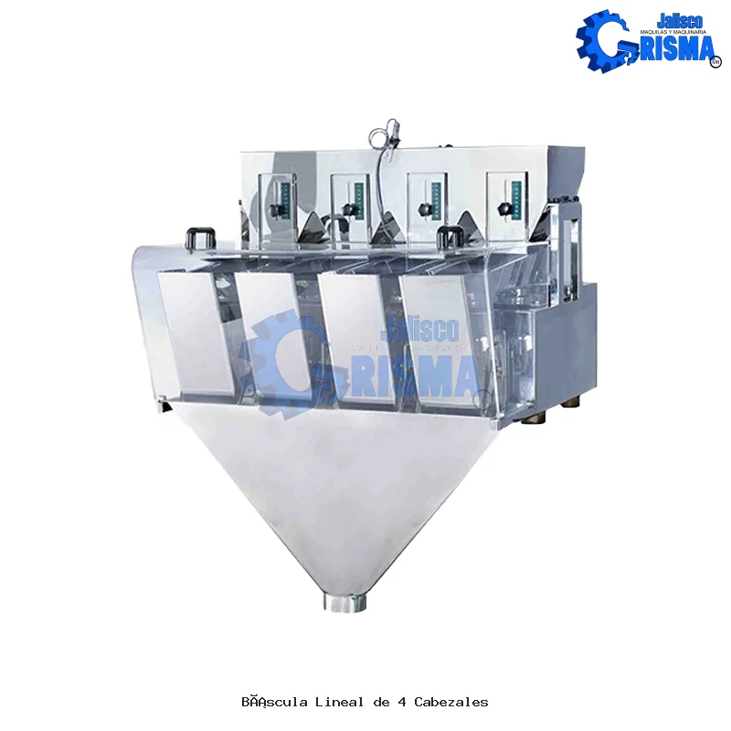 Báscula Lineal de 4 Cabezales