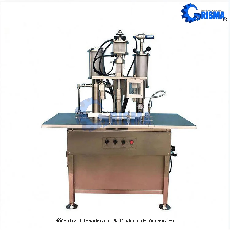 Máquina Llenadora y Selladora de Aerosoles