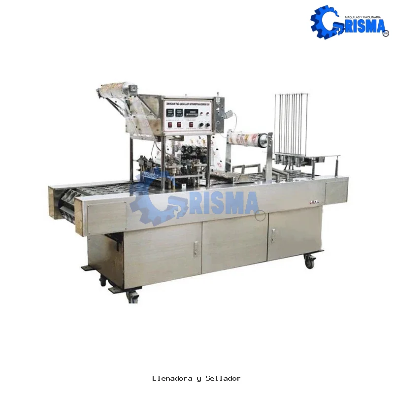 Llenadora y Selladora de Vasos de 4 Lineas